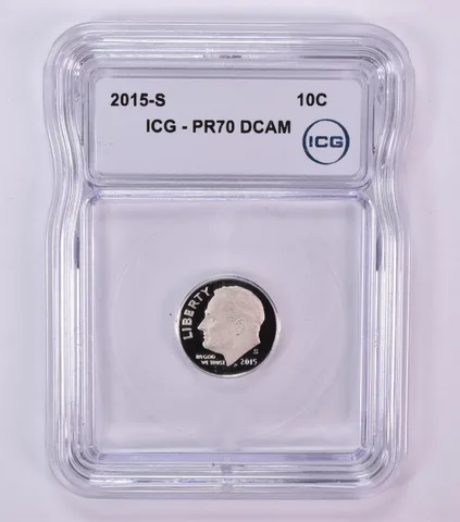 2015-S Roosevelt Dime PR70 DCAM ICG