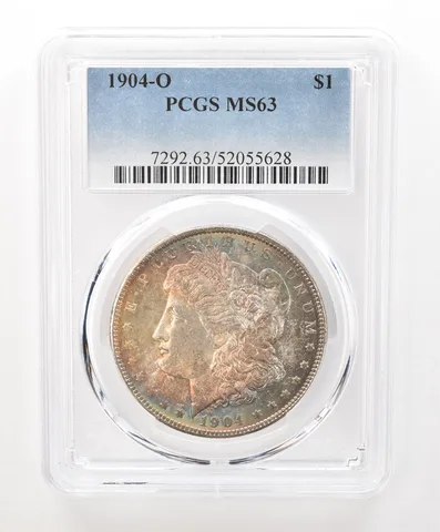 1904-O Morgan Silver Dollar MS63 PCGS Beautiful Tone a6642