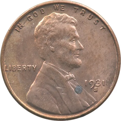 1931-S Lincoln Wheat Cent a3676