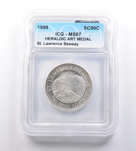 1959 So-Called Half Dollar St Lawrence Seaway MS67 ICG *7144