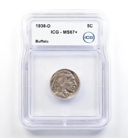 1938-D Indian Head Buffalo Nickel MS67+ ICG *9959