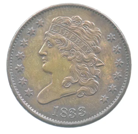 1833 Classic Head Half Cent *9396