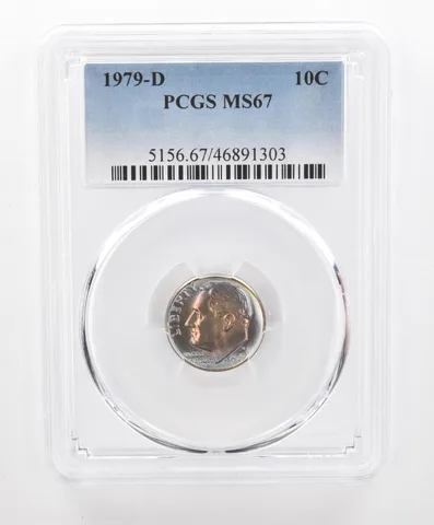 1979-D Roosevelt Dime MS67 PCGS Beautiful Tone *2775