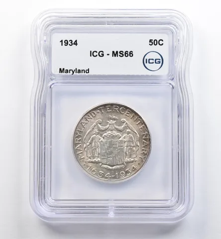 1934 Maryland Commemorative Half Dollar MS66 ICG *9044
