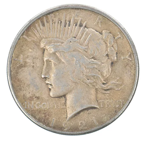 1921 Peace Silver Dollar High Relief Beautiful Tone *5173