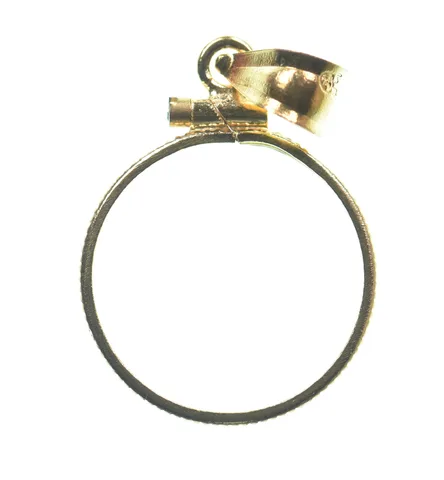 14K 17.9mm GF US Dime $2.50 Gold Coin Bezel Pendant Frame Edge a1354