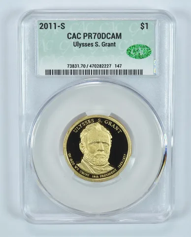 2011-S Presidential $1 Ulysses S Grant PR70 DCAM CAC CACg