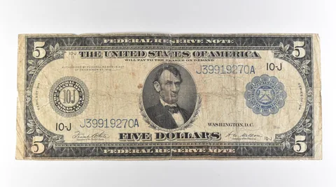 1914 $5 Kansas City MO FRN Large Note Blue Seal *3137