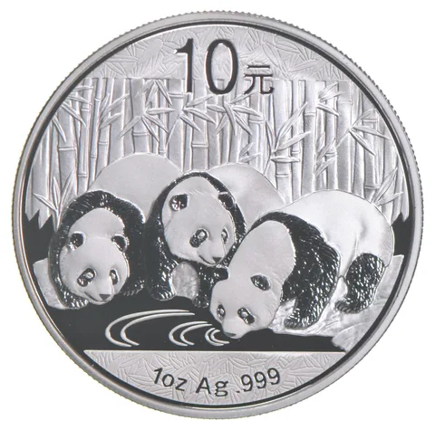 2013 China 10 Yuan Silver Panda 1 Oz .999 Silver