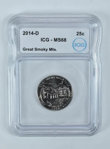 2014-D Washington Quarter ATB Great Smoky Mountains MS68 ICG