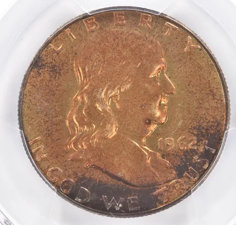 1962 Franklin Half Dollar PR65 PCGS Beautiful Tone *2168