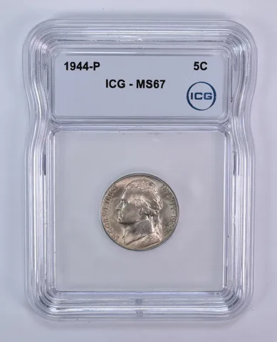 1944-P Jefferson Nickel MS67 ICG