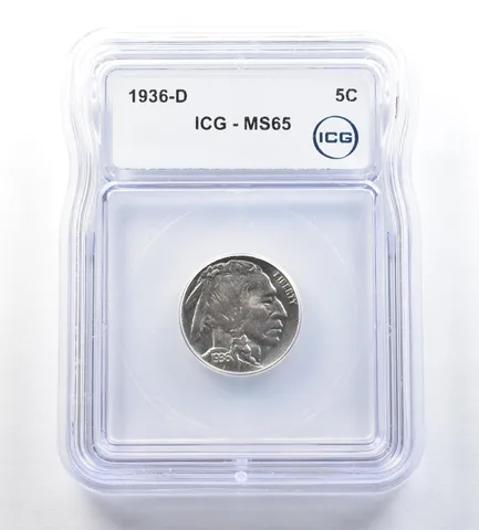 1936-D Indian Head Buffalo Nickel MS65 ICG *0550