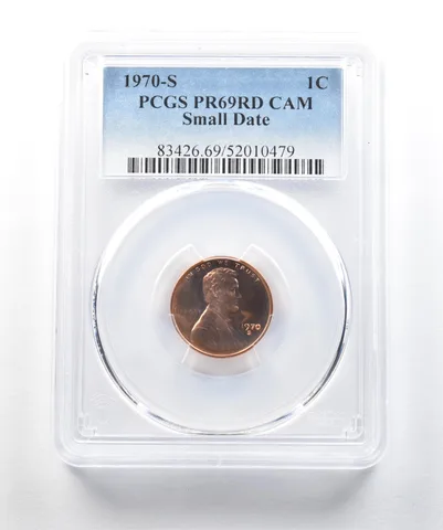 1970-S Lincoln Memorial Cent Small Date PR69 RD CAM PCGS *0178