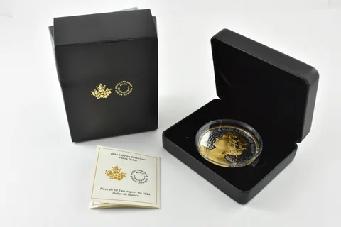 2024 Canada 50 Dollar Silver Peace Dollar W/ OGP a1620