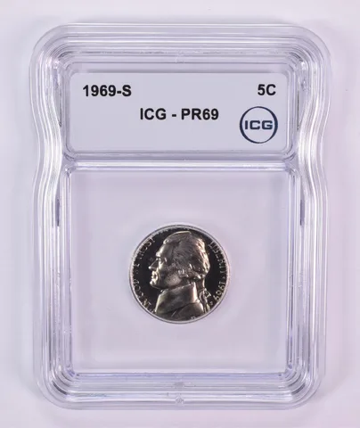 1969-S Jefferson Nickel PR69 ICG