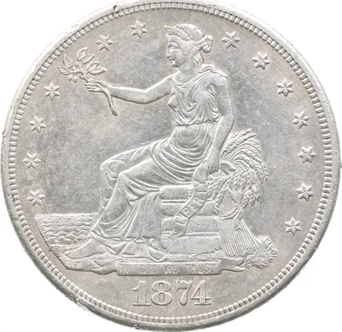 1874-S Seated Liberty Trade Dollar *4588