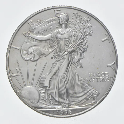 Rarest 1996 American Silver Eagle - Key Date - Rare LOW MINTAGE *357