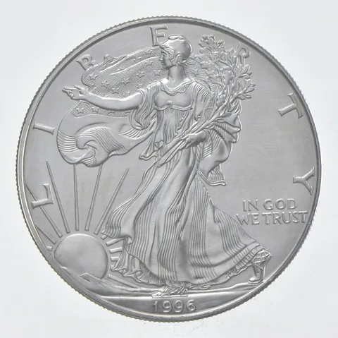 Rarest 1996 American Silver Eagle - Key Date - Rare LOW MINTAGE *364
