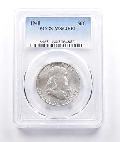 1948 Franklin Half Dollar MS64 FBL PCGS a6836