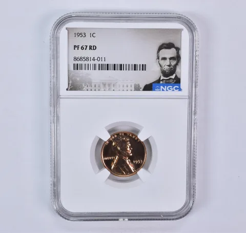 1953 Lincoln Wheat Cent PF67 RD NGC Special Label