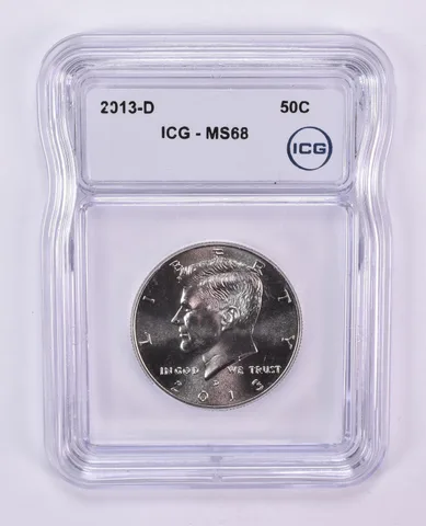 2013-D Kennedy Half Dollar MS68 ICG