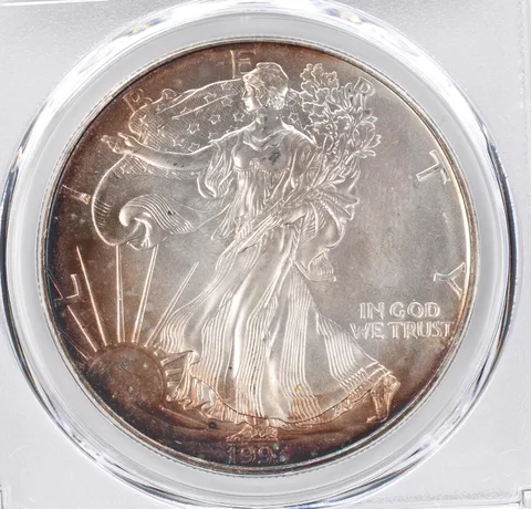 1993 American Silver Eagle MS68 PCGS Beautiful Tone *1261