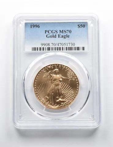 1996 $50 American Gold Eagle 1 Oz Gold MS70 PCGS