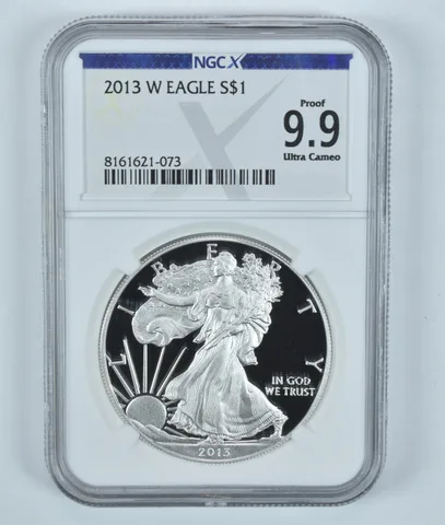 2013-W American Silver Eagle Proof 9.9 UCAM NGC X NGCX