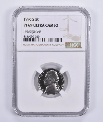 1990-S Jefferson Nickel Prestige Set PF69 UCAM NGC