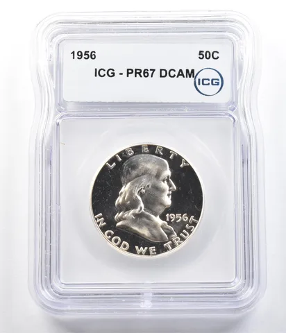1956 Franklin Half Dollar PR67 DCAM ICG *6287
