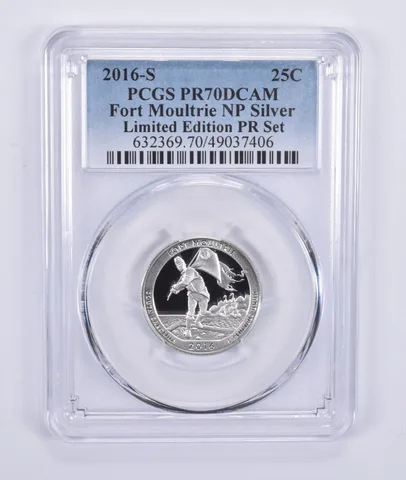 2016-S Quarter Silver Fort Moultrie Limited Edition Set PR70 PCGS