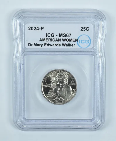 2024-P American Women Quarter Dr Mary Edwards Walker MS67 ICG