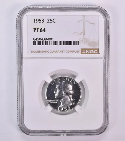 1953 Washington Quarter PF64 NGC Brown Label