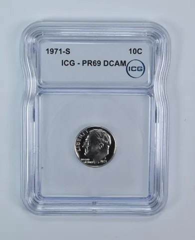 1971-S Roosevelt Dime PR69 DCAM ICG