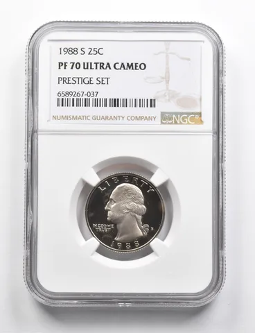 PF70 UCAM 1988-S Washington Quarter Prestige Set NGC RARE PEDIGREE *9747