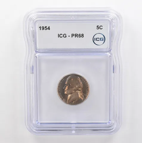 1954 Jefferson Nickel PR68 ICG Beautiful Tone *5370