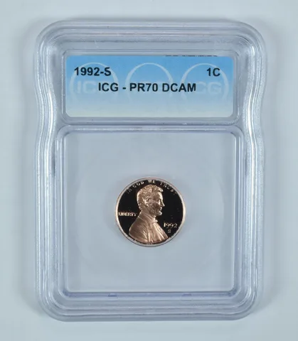1992-S Lincoln Memorial Cent PR70 DCAM ICG