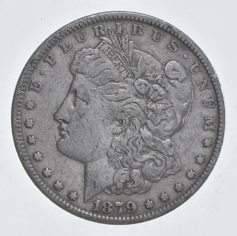 Early - 1879 Morgan Silver Dollar - 90% US Coin *857