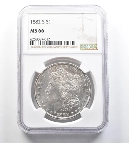 1882-S Morgan Silver Dollar MS66 NGC *7210