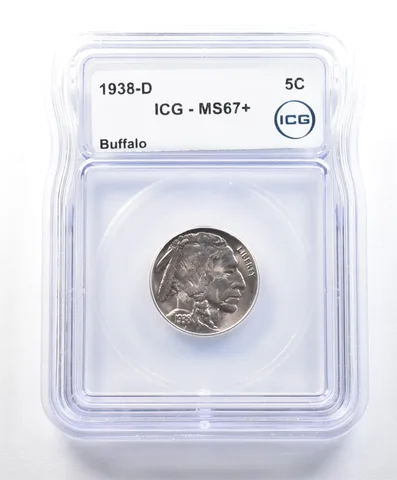1938-D Indian Head Buffalo Nickel MS67+ ICG *9016