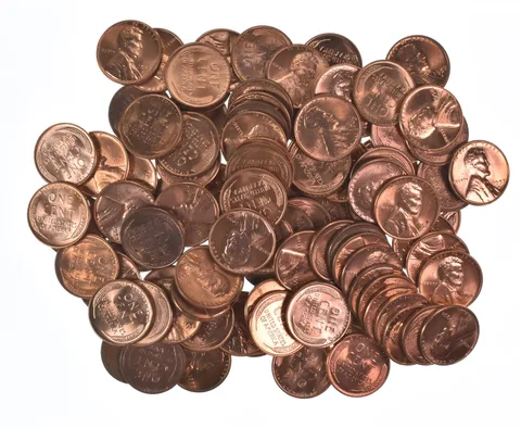 Lot Of (100) 1950-1958 Gem BU Red Lincoln Wheat Cent Lot Collection *550