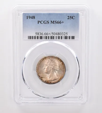 1948 Washington Quarter MS66+ PCGS Beautiful Tone *9948