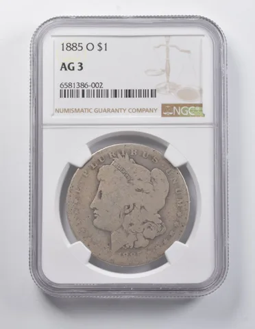 AG3 1885-O Morgan Silver Dollar NGC Lowball Low Ball Pocket Piece *7003