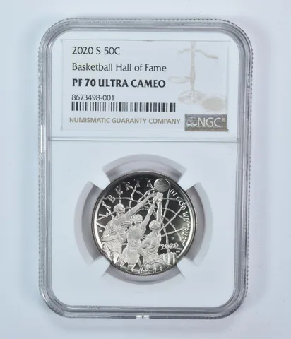 2020-S Basketball Hall Of Fame Commemorative Half Dollar PF70 UCAM NGC