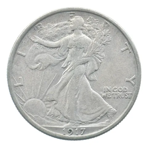 1917 Walking Liberty Half Dollar a0515