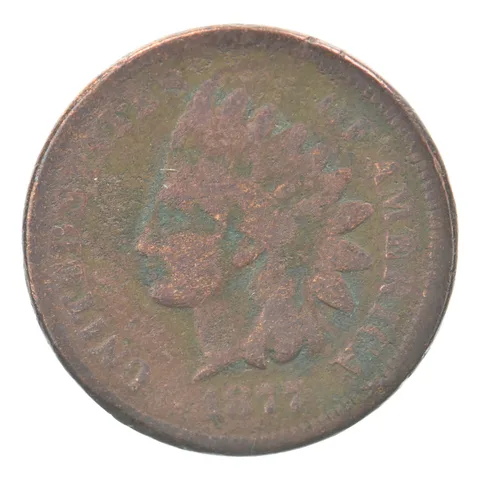 1877 Indian Head Cent Beautiful Tone a0695