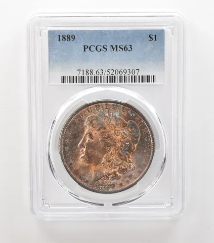1889 Morgan Silver Dollar MS63 PCGS Beautiful Tone a6926