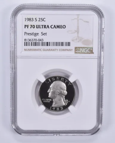 1983-S Washington Quarter Prestige Set PF70 UCAM NGC Brown Label