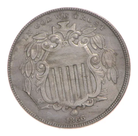 1866 Shield Nickel *4779